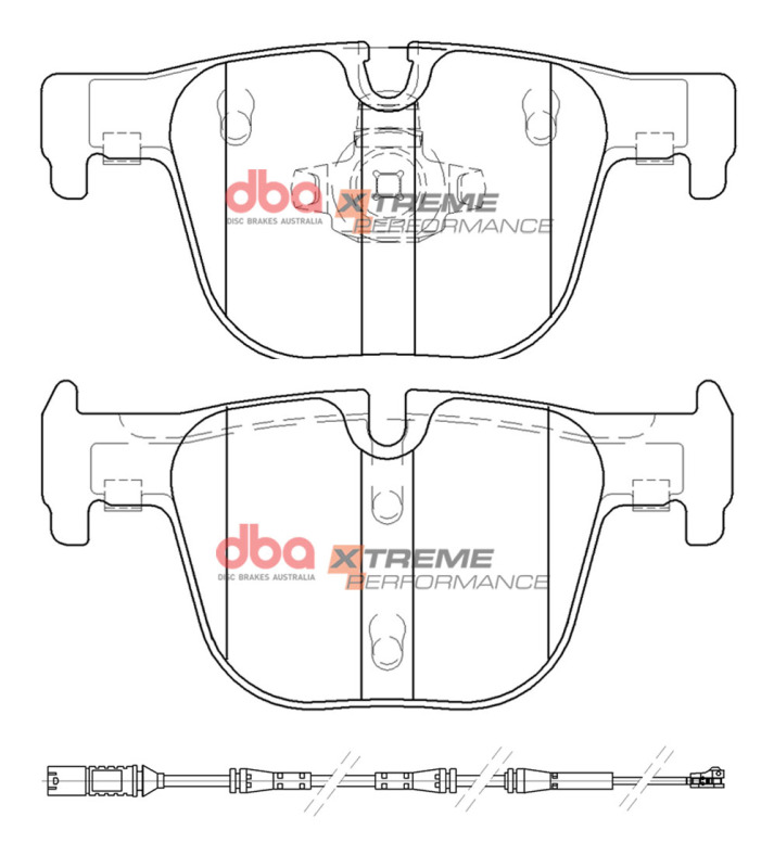 Picture of DBA 16-18 BMW 328i (w/M Sport Package) Rear XP Performance Brake Pads