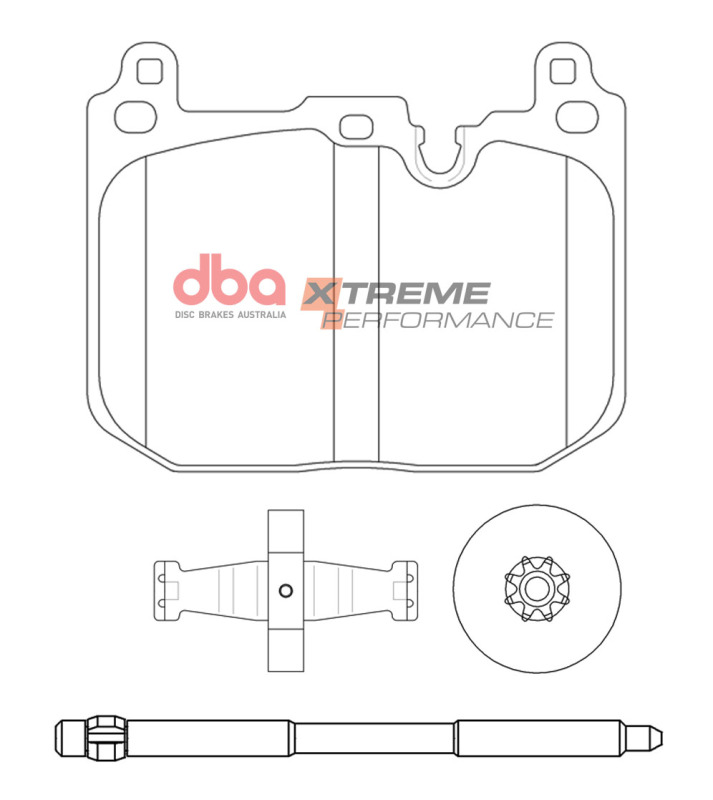 Picture of DBA 14-16 BMW 228i (w/M Sport Brakes) Front XP Performance Brake Pads