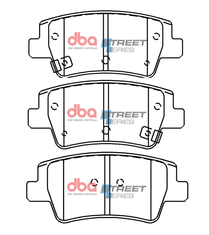 Picture of DBA 17-20 Hyundai Elantra GT Rear Street Series Brake Pads