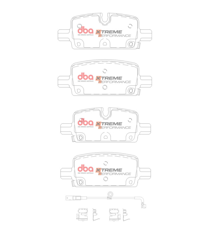 Picture of DBA 21-23 Cadillac Escalade (w/6 Piston BBK) Rear XP Performance Brake Pads