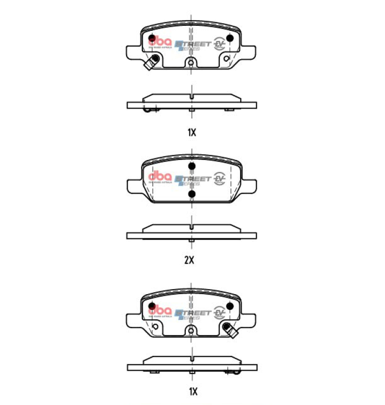 Picture of DBA 17-23 Tesla 3 Rear SSEV Street Series Brake Pads
