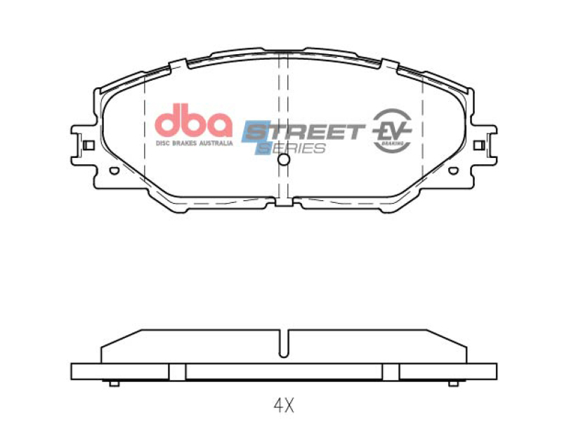 Picture of DBA 09-10 Pontiac Vibe Base 2.4L Front SSEV Street Series Brake Pads