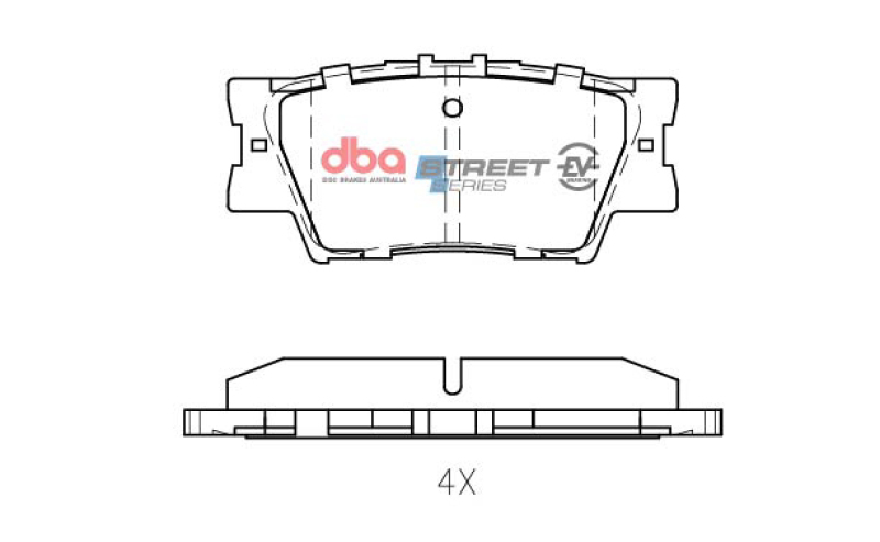 Picture of DBA 13-18 Lexus ES300h Rear SSEV Street Series Brake Pads
