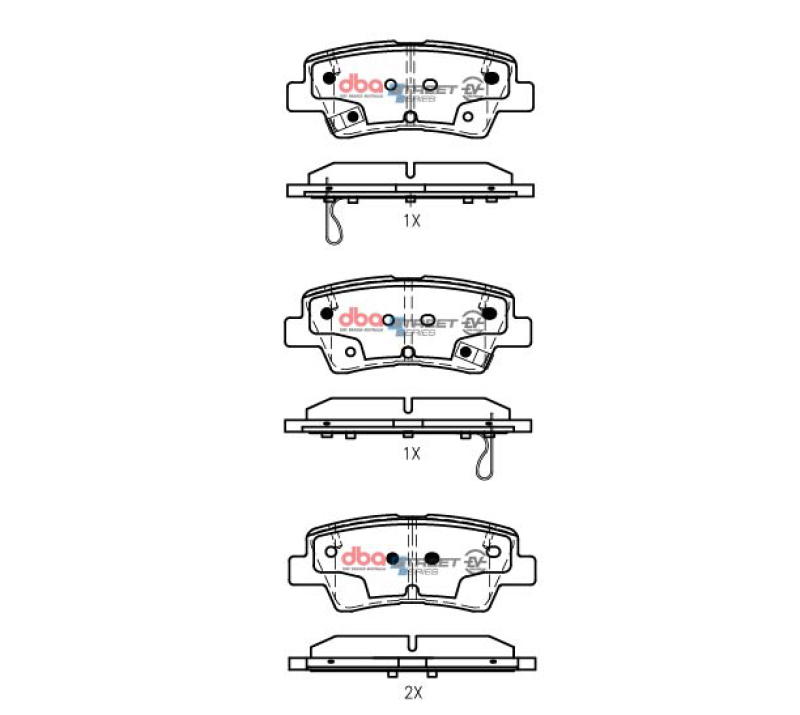 Picture of DBA 18-23 Hyundai Accent Rear SSEV Street Series Brake Pads
