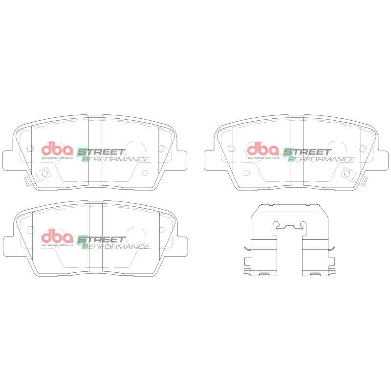 Picture of DBA 10-16 Hyundai Genesis Coupe 2.0L/3.8L Rear SP Performance Brake Pads