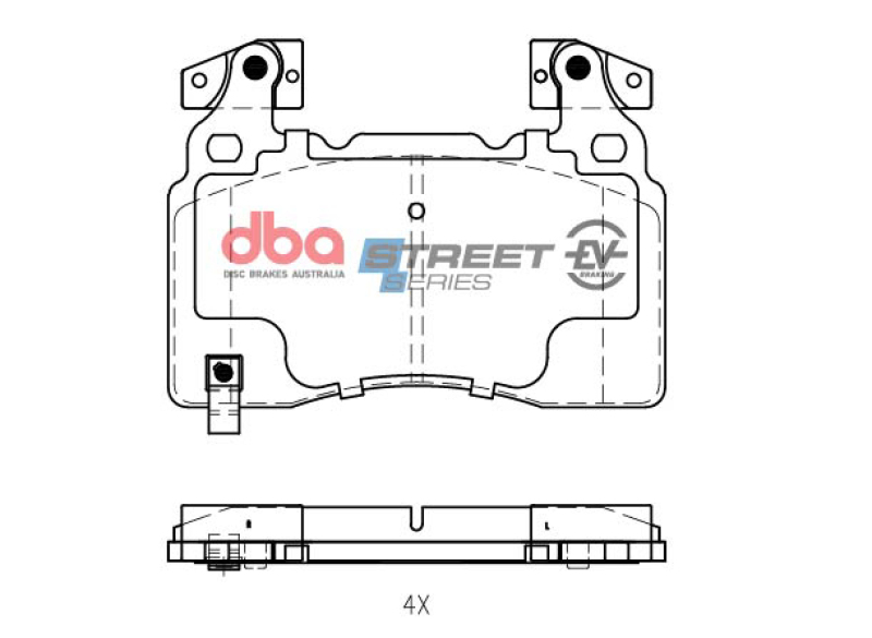 Picture of DBA 13-19 Cadillac ATS (w/Brembo Front Caliper) Front SSEV Street Series Brake Pads