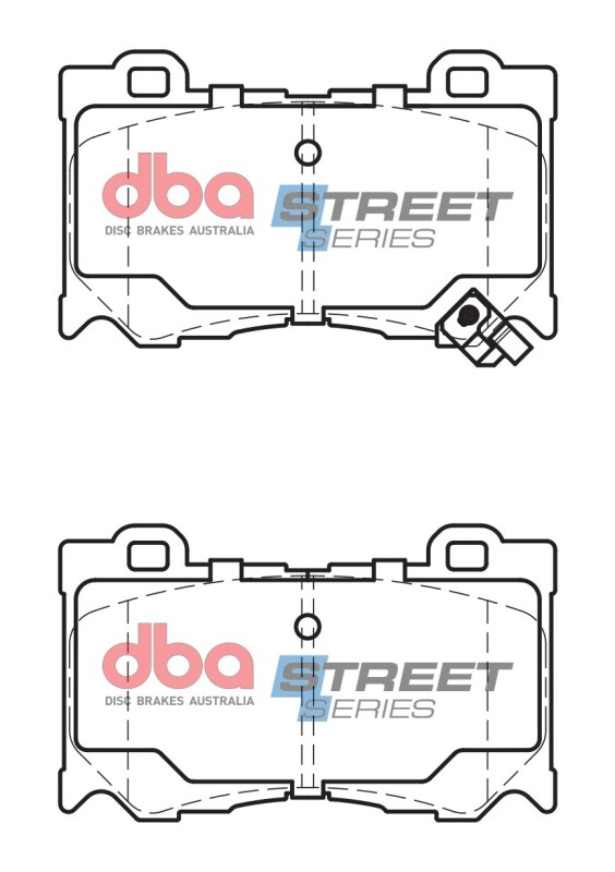 Picture of DBA 09-13 Infiniti FX50 (S51 Model) Front Street Series Brake Pads