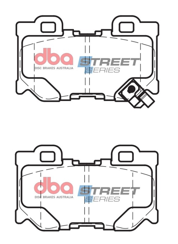 Picture of DBA 09-13 Infiniti G37 (350mm Rear Rotor) Rear Street Series Brake Pads