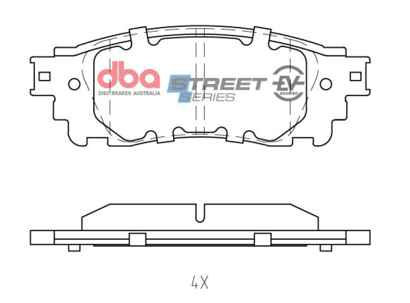 Picture of DBA 19-21 Lexus ES350 Rear SSEV Street Series Brake Pads