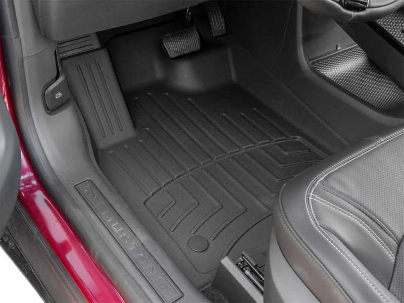 Picture of WeatherTech 21-24 Ford Mustang Mach-E Front FloorLiner HP - Black