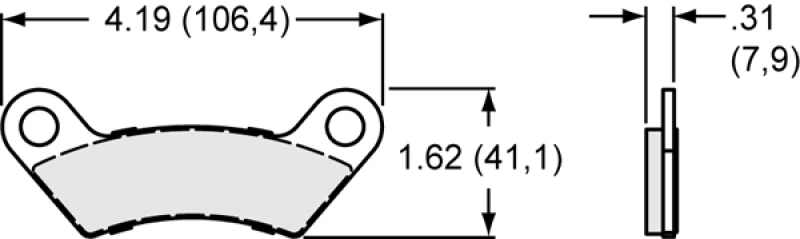 Picture of Wilwood WIL Upgraded Pads Brake Pads - 150-11648K