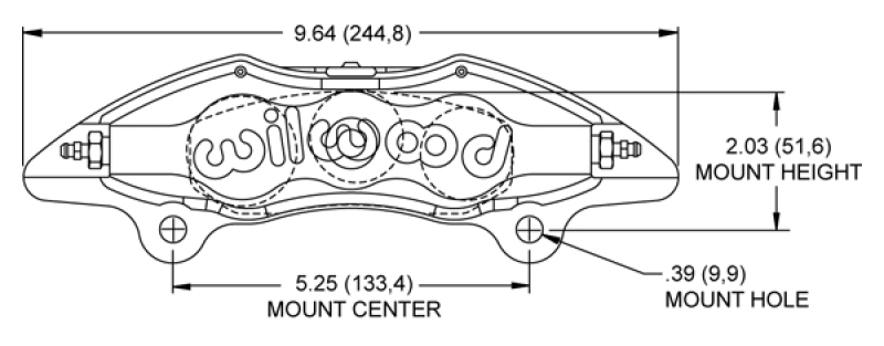 Picture of Wilwood WIL Dynapro Caliper Right Brake Calipers - 120-10128-P