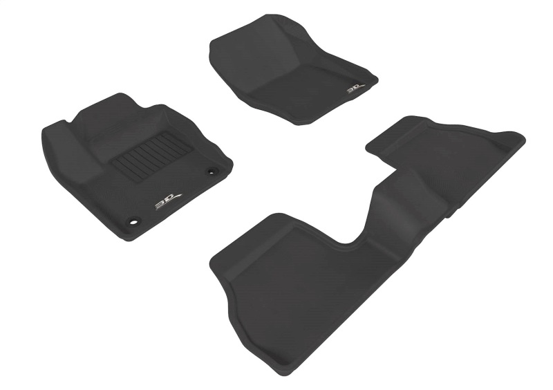 Picture of 3D MAXpider ACE Kagu-Combo-Black Floor Mats - L1FR02901509