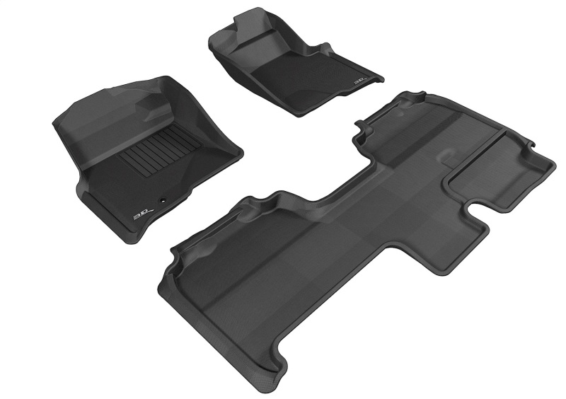 Picture of 3D MAXpider ACE Kagu-Combo-Black Floor Mats - L1FR07101509