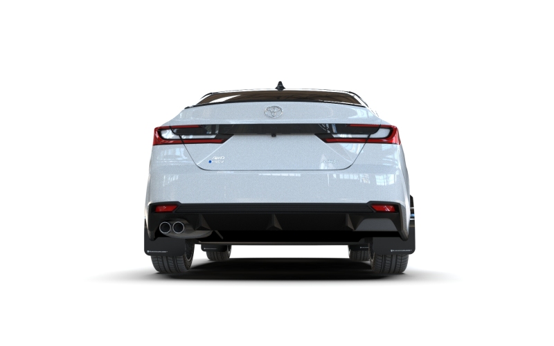 Picture of Rally Armor RAL UR Blk Flap/Wht Logo Mud Flaps - MF133-UR-BLK-WH