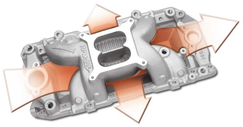 Picture of Edelbrock EDE RPM Air-Gap Intk Manifold Intake Manifolds - 7561