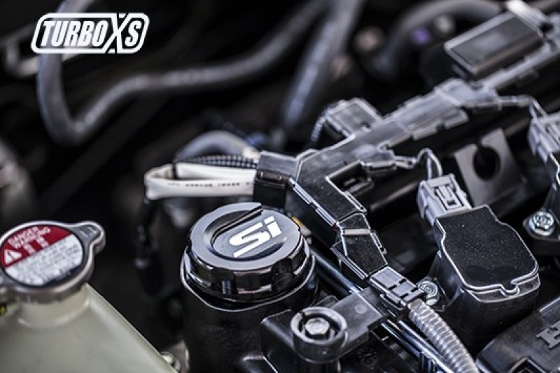 Picture of Turbo XS TXS Oil Caps - HC-OC-BLK-SI