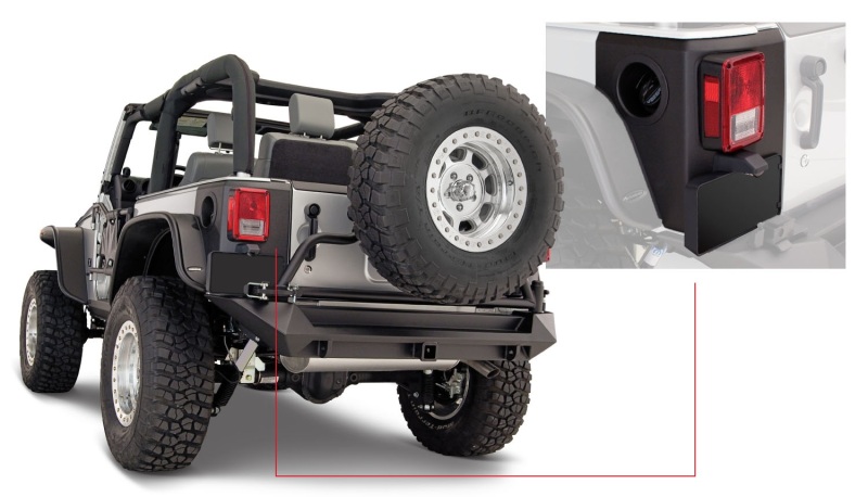 Picture of Bushwacker BUS Trail Armor Body Armor & Rock Rails - 14009