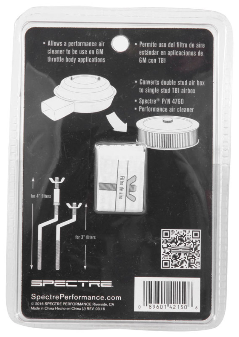 Picture of Spectre SPE Air Cleaner Accessories Air Intake Components - 4215