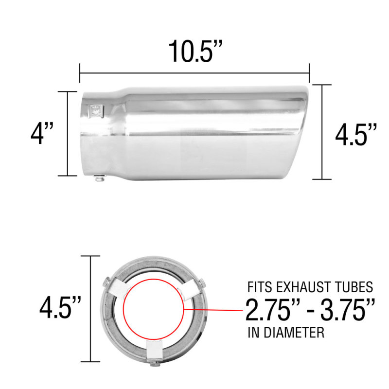 Picture of Spectre SPE Exhaust Tips - 22421