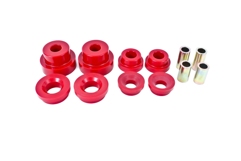 Picture of BMR Rear Cradle Pro Version Full Bushing Kit (Polyurethane) - Red - BK024