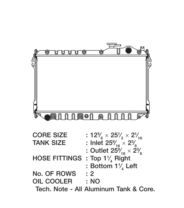 Picture of CSF Radiators-Aluminum - 2862