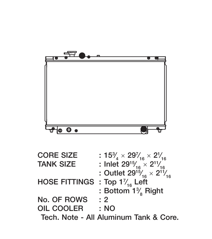 Picture of CSF Radiators-Aluminum - 2882