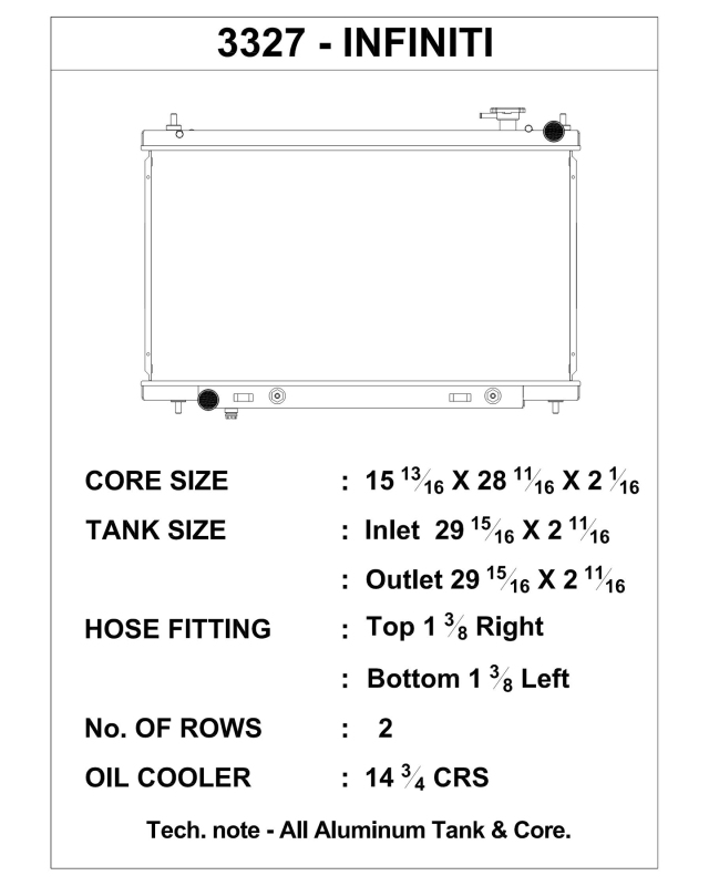 Picture of CSF Radiators-Aluminum - 3327