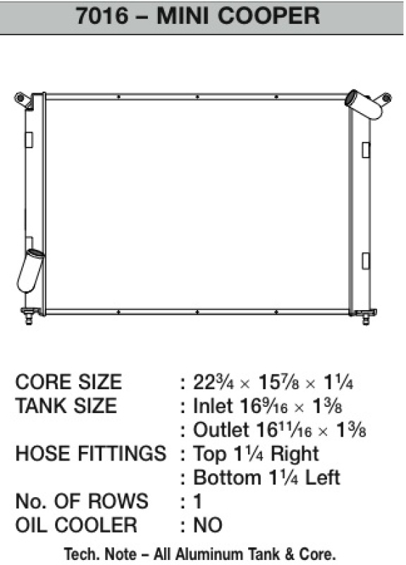 Picture of CSF Radiators-Aluminum - 7016