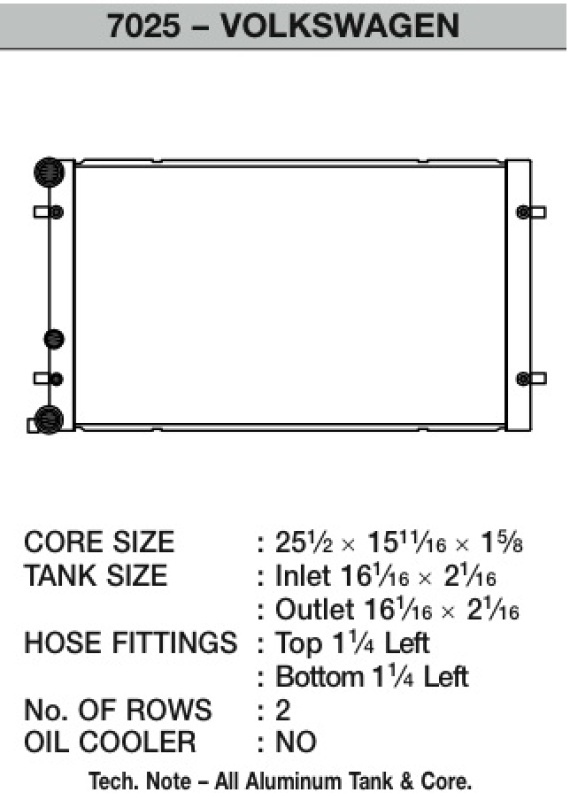 Picture of CSF Radiators-Aluminum - 7025
