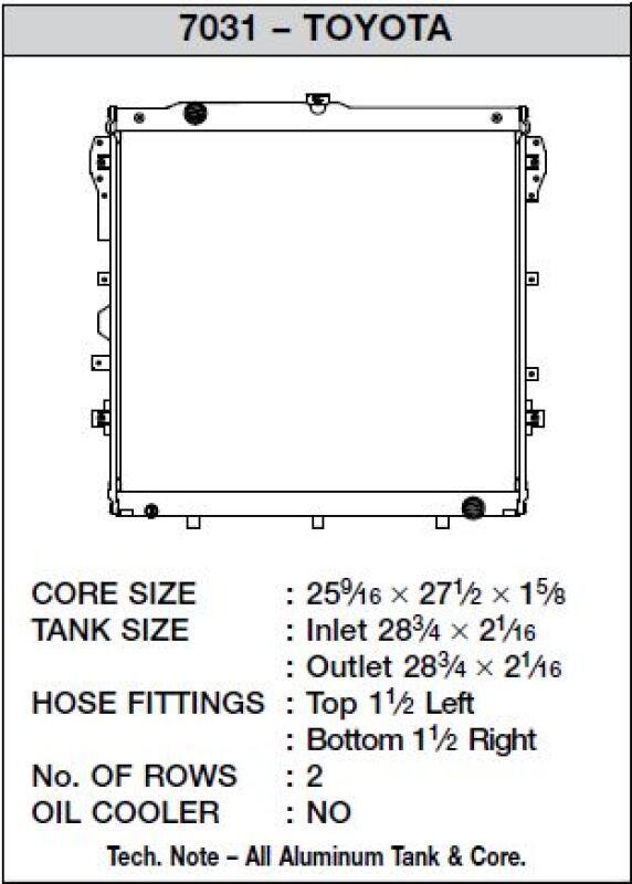 Picture of CSF Radiators-Aluminum - 7031