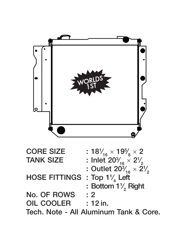 Picture of CSF Radiators-Aluminum - 7035