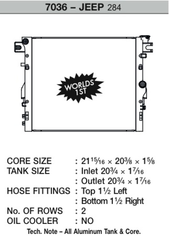 Picture of CSF Radiators-Aluminum - 7036