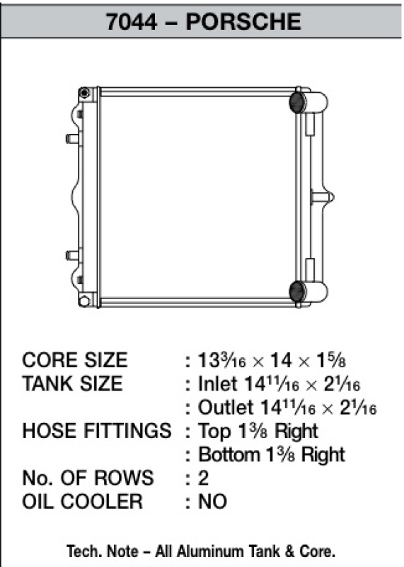Picture of CSF Radiators-Aluminum - 7044