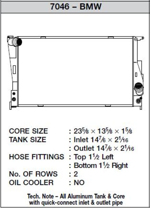 Picture of CSF Radiators-Aluminum - 7046