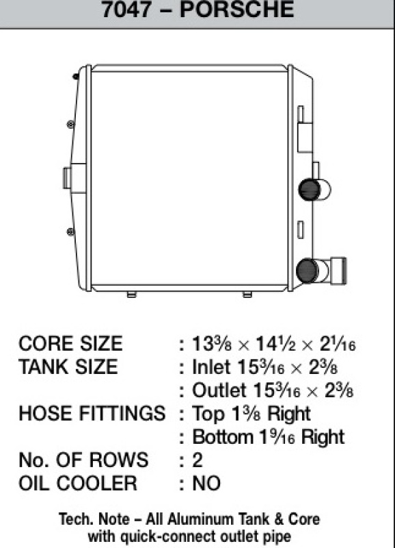 Picture of CSF Radiators-Aluminum - 7047