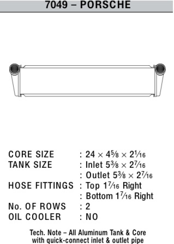 Picture of CSF Radiators-Aluminum - 7049