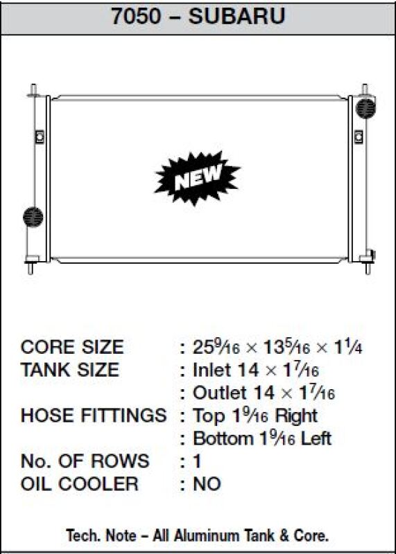 Picture of CSF Radiators-Aluminum - 7050