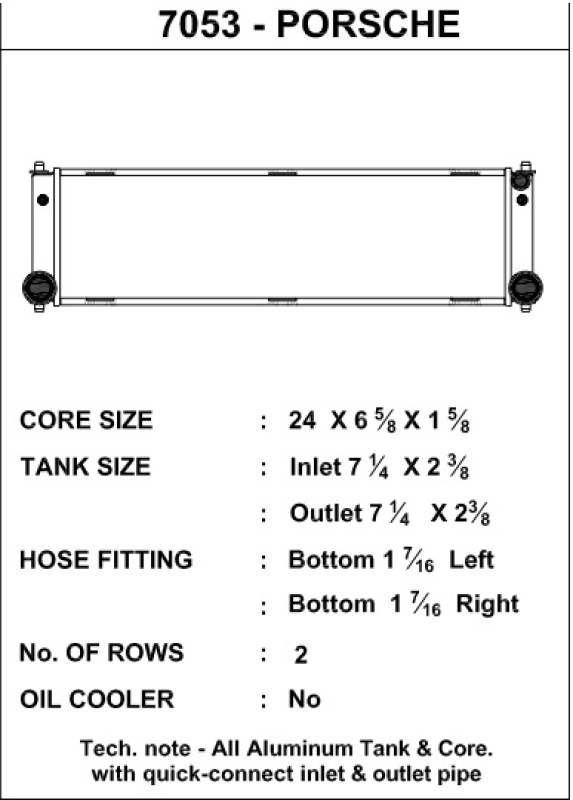 Picture of CSF Radiators-Aluminum - 7053