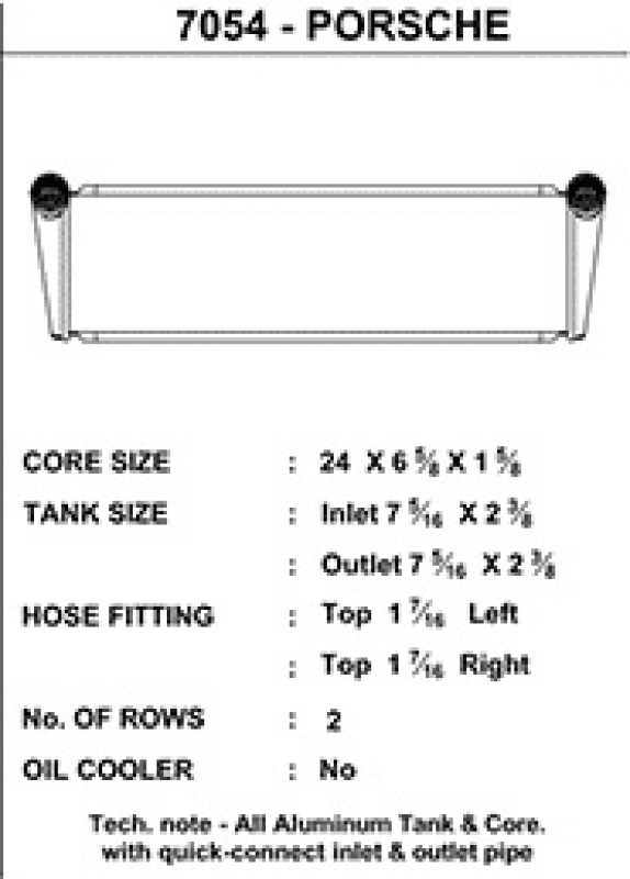 Picture of CSF Radiators-Aluminum - 7054