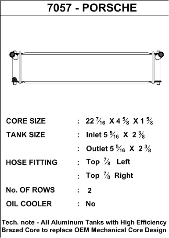 Picture of CSF Radiators-Aluminum - 7057