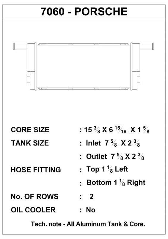 Picture of CSF Radiators-Aluminum - 7060