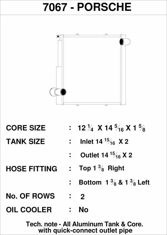 Picture of CSF Radiators-Aluminum Right - 7067