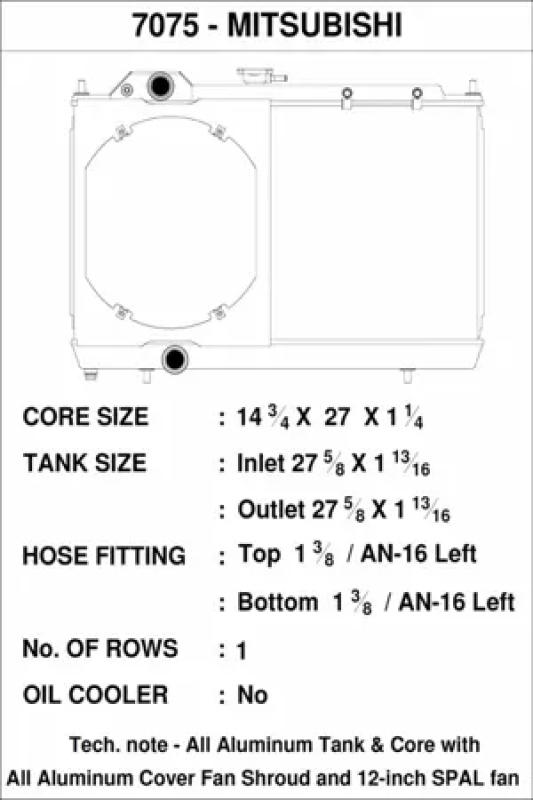 Picture of CSF Radiators-Aluminum - 7075