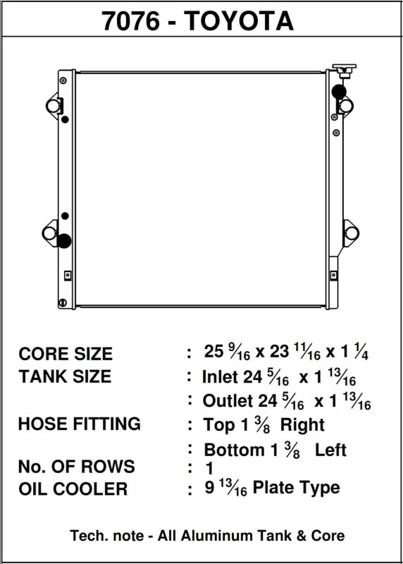 Picture of CSF Radiators-Aluminum - 7076