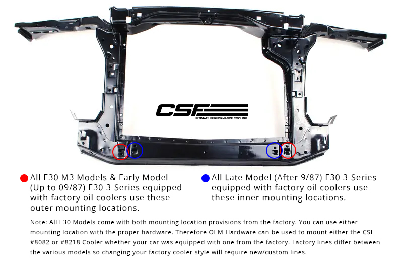 Picture of CSF Oil Coolers - 8092