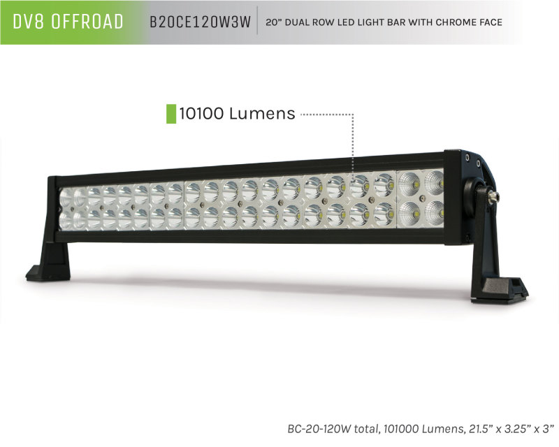 Picture of DV8 Offroad DVE LED Light Bars & Cubes - B20CE120W3W