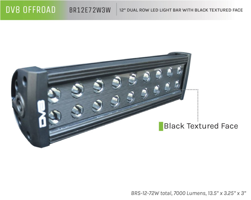 Picture of DV8 Offroad DVE LED Light Bars & Cubes - BR12E72W3W