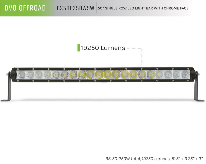 Picture of DV8 Offroad DVE LED Light Bars & Cubes - BS50E250W5W