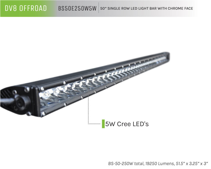 Picture of DV8 Offroad DVE LED Light Bars & Cubes - BS50E250W5W